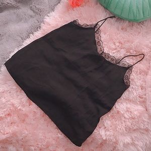 Black Lace Tank Top